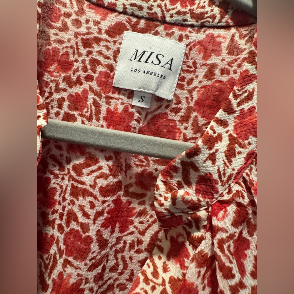 Misa LA Red Floral Sleeveless Dress - Picture 2 of 6